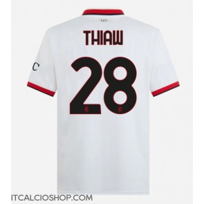 AC Milan Malick Thiaw #28 Seconda Maglia 2024-25 Manica Corta